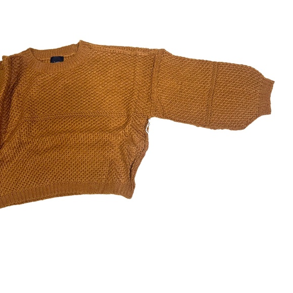 LUMIERE ACRYLIC SWEATER WITH DROP SHOULDER CROPPED STYLE LONG SLEEVE SIZE MEDIUM - Picture 6 of 8